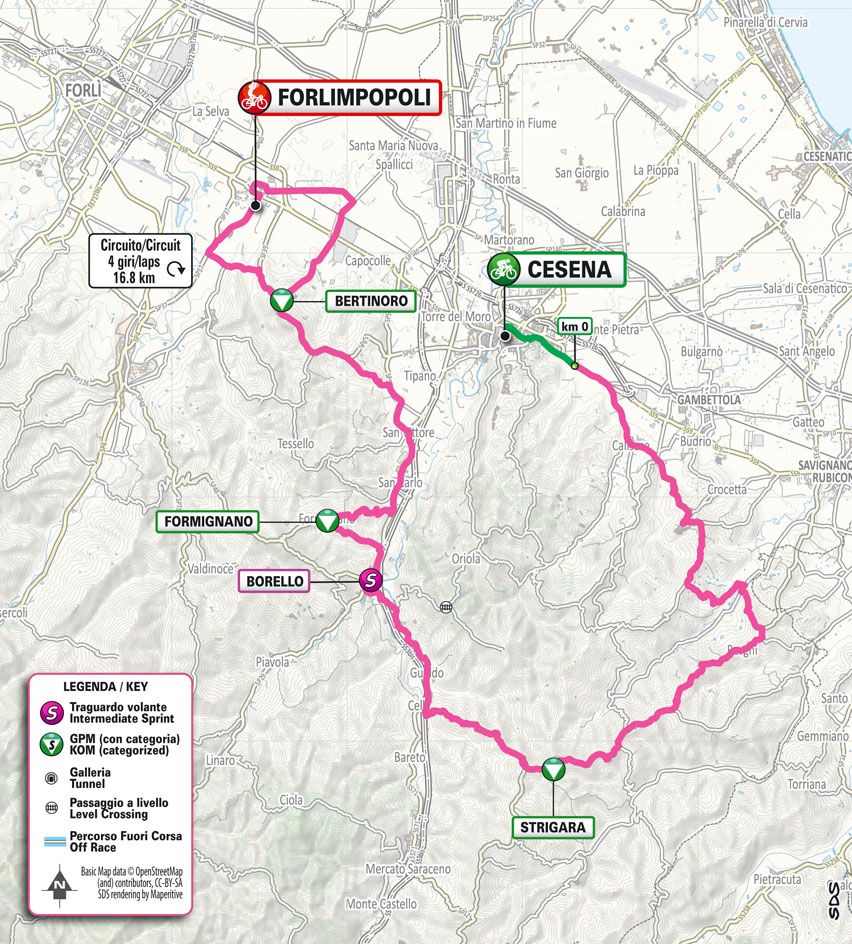 Planimetria/Map Stage 8 Giro Next Gen 2024