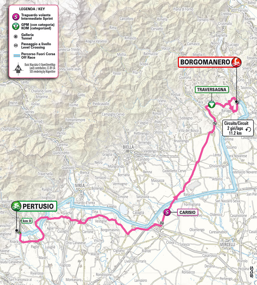Planimetria/Map Stage 4 Giro Next Gen 2024