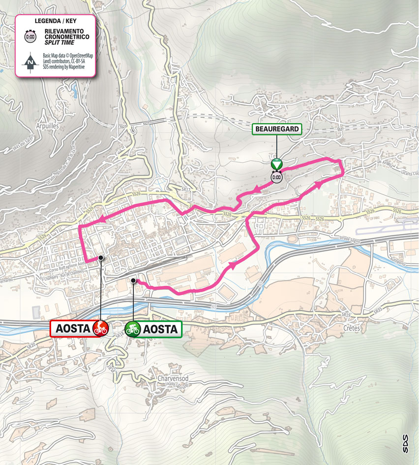 Planimetria/Map Stage 1 Giro Next Gen 2024