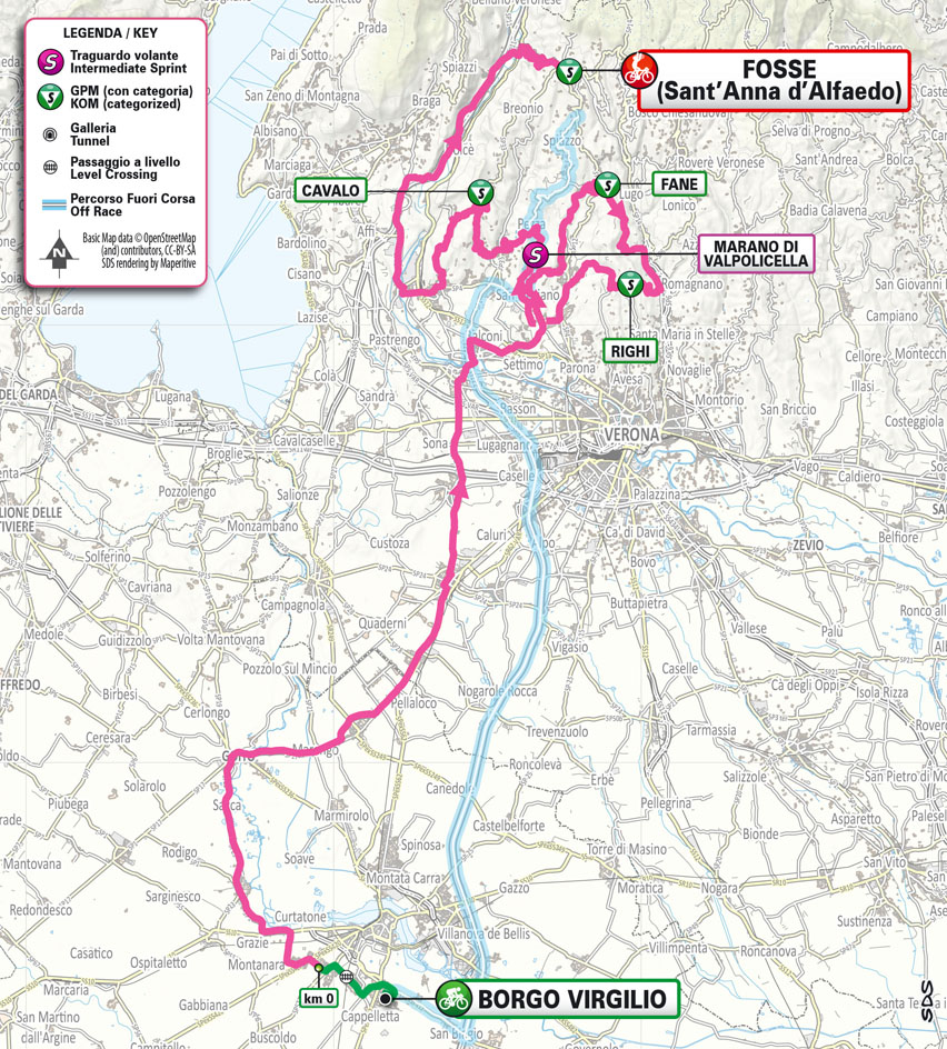 Planimetria/Map Stage 6 Giro Next Gen 2024