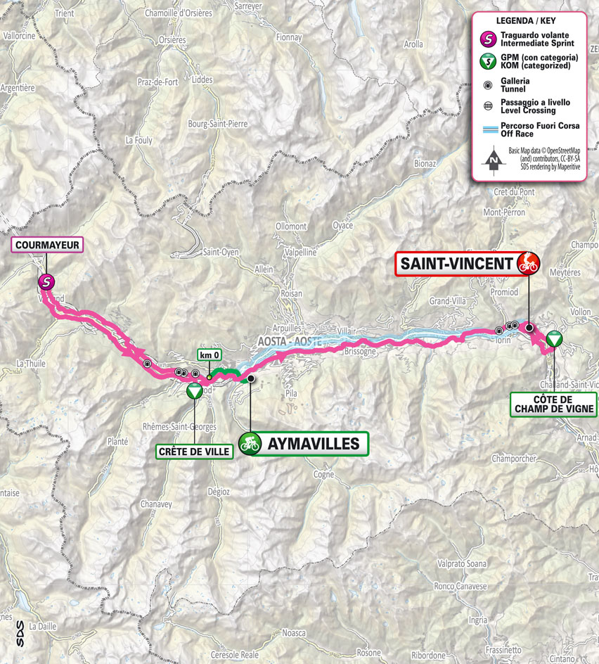 Planimetria/Map Stage 2 Giro Next Gen 2024